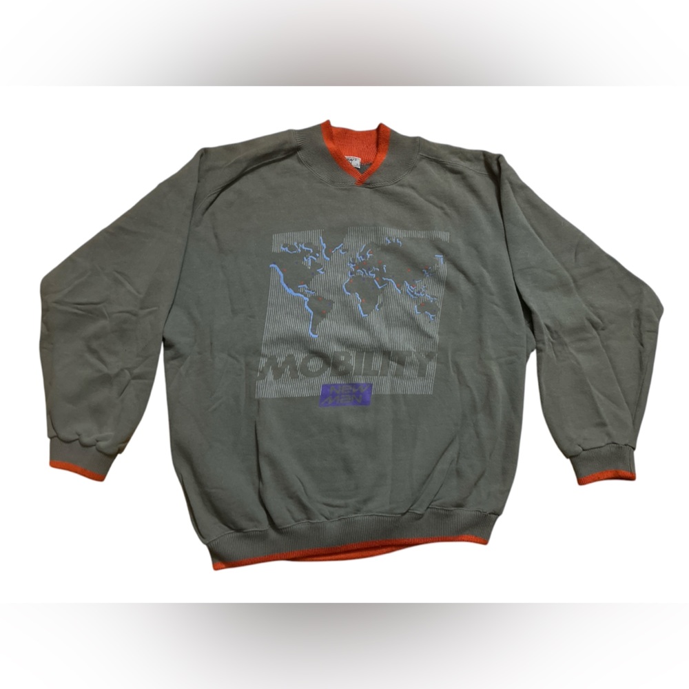 Vintage mens pullover sweater grey